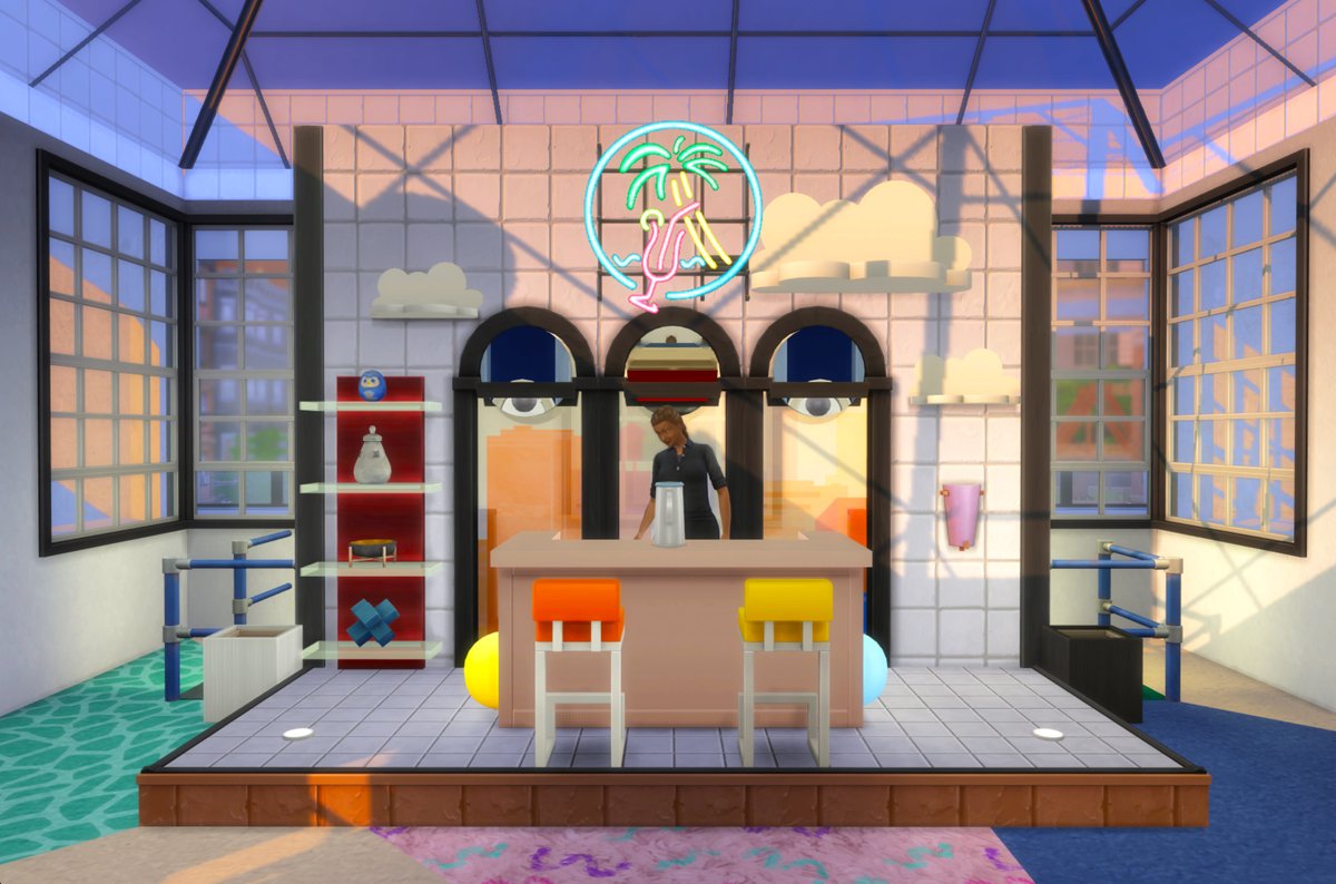 patrick_creates's tweet photo. A few screenshots from the Arts Center! #ShowUsYourBuilds #Sims4 #Sims4Build #PastelPop #NoCC https://t.co/Sf1sldOVXu