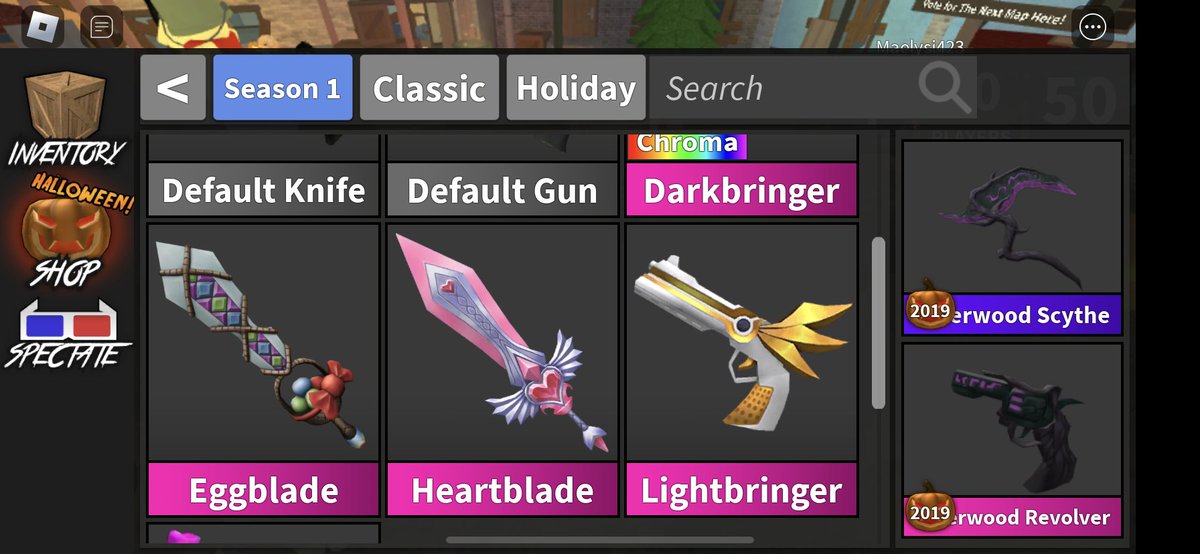 ACNHSONNY's tweet photo. Trading some MM2 weapons for adopt me pets, #mm2 #adoptme #robuxgiftcard #roblox #adoptmetradings #crosstrading #mm2trading #royalehightrades #royalehigh #Adoptmetrades https://t.co/4Ycfmp95Ef