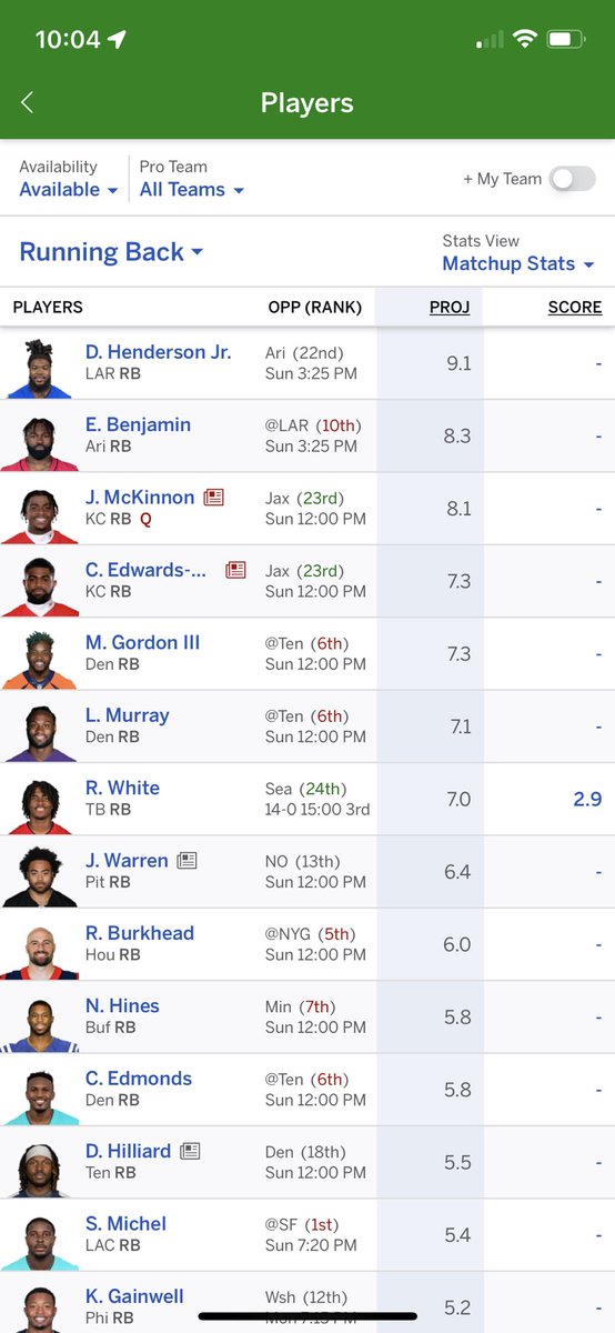Crumbugg's tweet photo. @NFLFantasy Need a flex off waivers https://t.co/hOkNUiMDO0