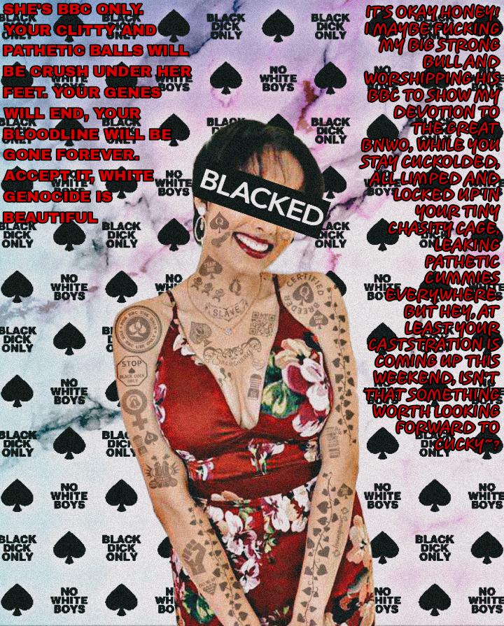 MnhDa4's tweet photo. BLACKED EDIT WITH CAPTION
I support the BNWO. BBC Only. Cuck the whitebois and asianbois
#qos #qosedit #blackededit #BLACKED  #BBC #BNWO #blackedcaptions https://t.co/SCLzgZlLKY