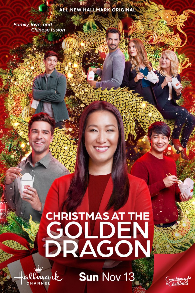 TVTango's tweet photo. 🌟Watch tonight @hallmarkchannel 8pm🎄#CountdownToChristmas Premiere Movie  #ChristmasAtTheGoldenDragon Starring  @therealkarawang @OsricChau @antoniocupo  @BarbaraNiven @saradjcanning @Marktaras About https://t.co/x67foM0S5W https://t.co/12no1MP0BQ