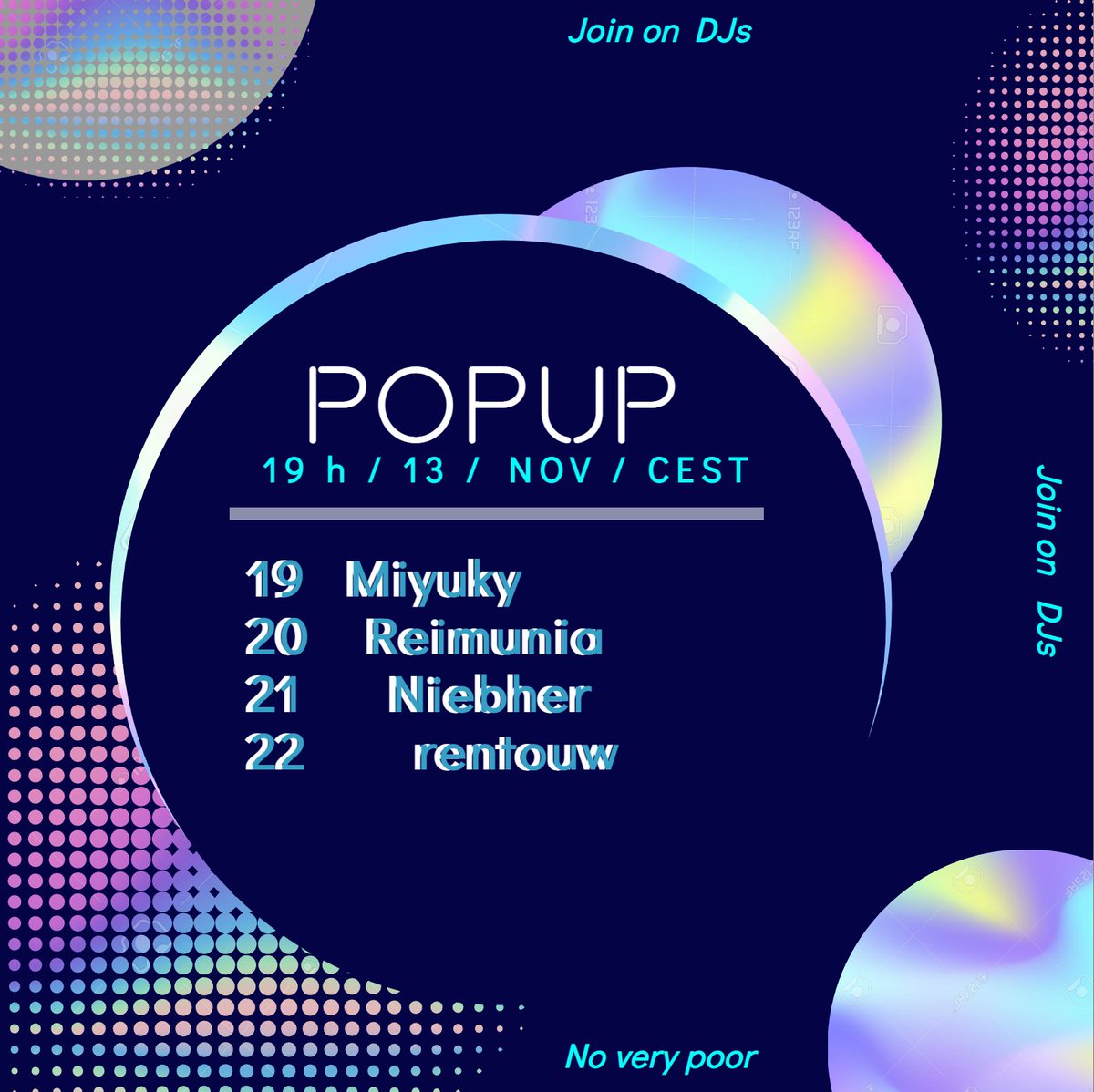 Popup today, good tunes by Rei @rentouw and Niebher