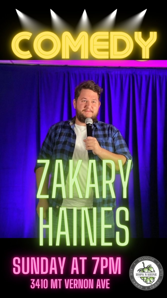 TONIGHT @ 7PM COMEDY NIGHT! No Cover Stand-Up! Featuring Zakary Haines <a href="/_ComicZans/">Pain-182</a> Sunday November 13! Enjoy our 52 drafts lines and find out why we're Del Ray's favorite pourhouse.