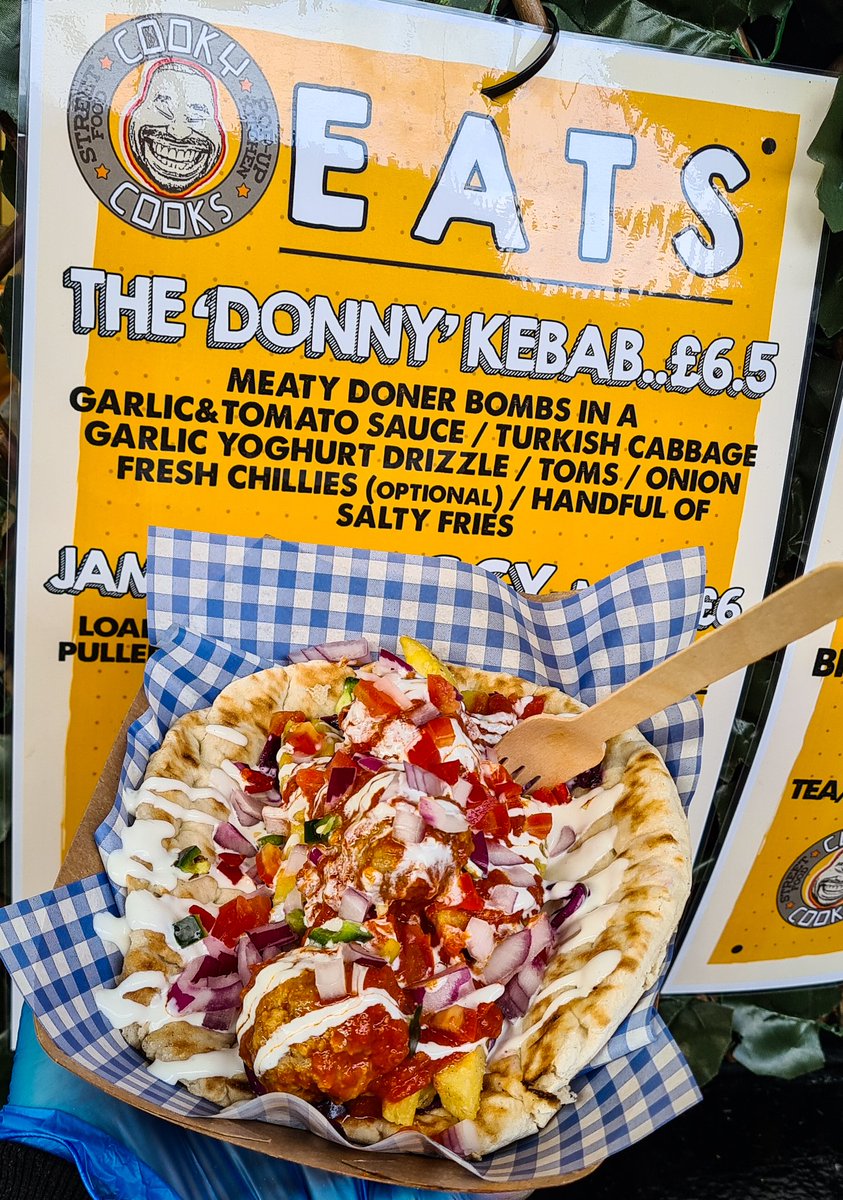 CooksCooky's tweet photo. The DONNY Kebab went down a treat yesterday @officialgtfc
for the travelling fans of @drfc_official

Shame about the result for the Mariners...

It's gonna get a name tweak and be on our menu for the next few games for our home supporters! 

#KeepSmilin
#UTM https://t.co/9LpJyl7iOg