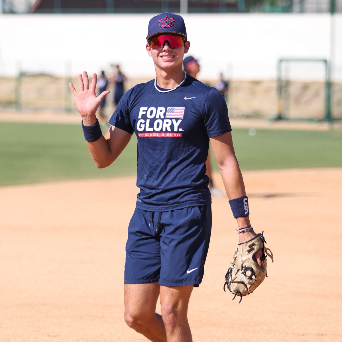 USABaseball18U's tweet photo. How many hours until game time? 👇

#ForGlory🇺🇸 https://t.co/hXueL6r9yt
