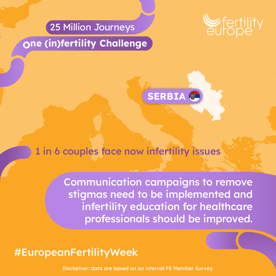 FertilityEurope's tweet photo. With 25 million Europeans facing (in)fertility challenges, we need to talk💬 #fertility & remove the stigma by:
📣 raising awareness with communication campaigns
⬆️ improve the (in)fertility education of healthcare professionals
#EuropeanFertilityWeek #25MillionJourneys https://t.co/RRSTResGVS