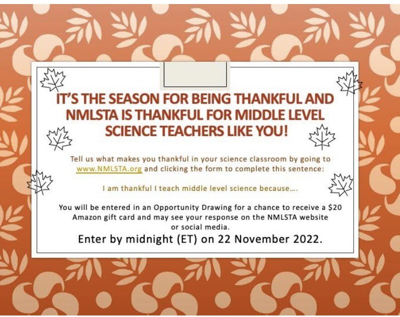 National Middle Level Science Teachers Association tweet media