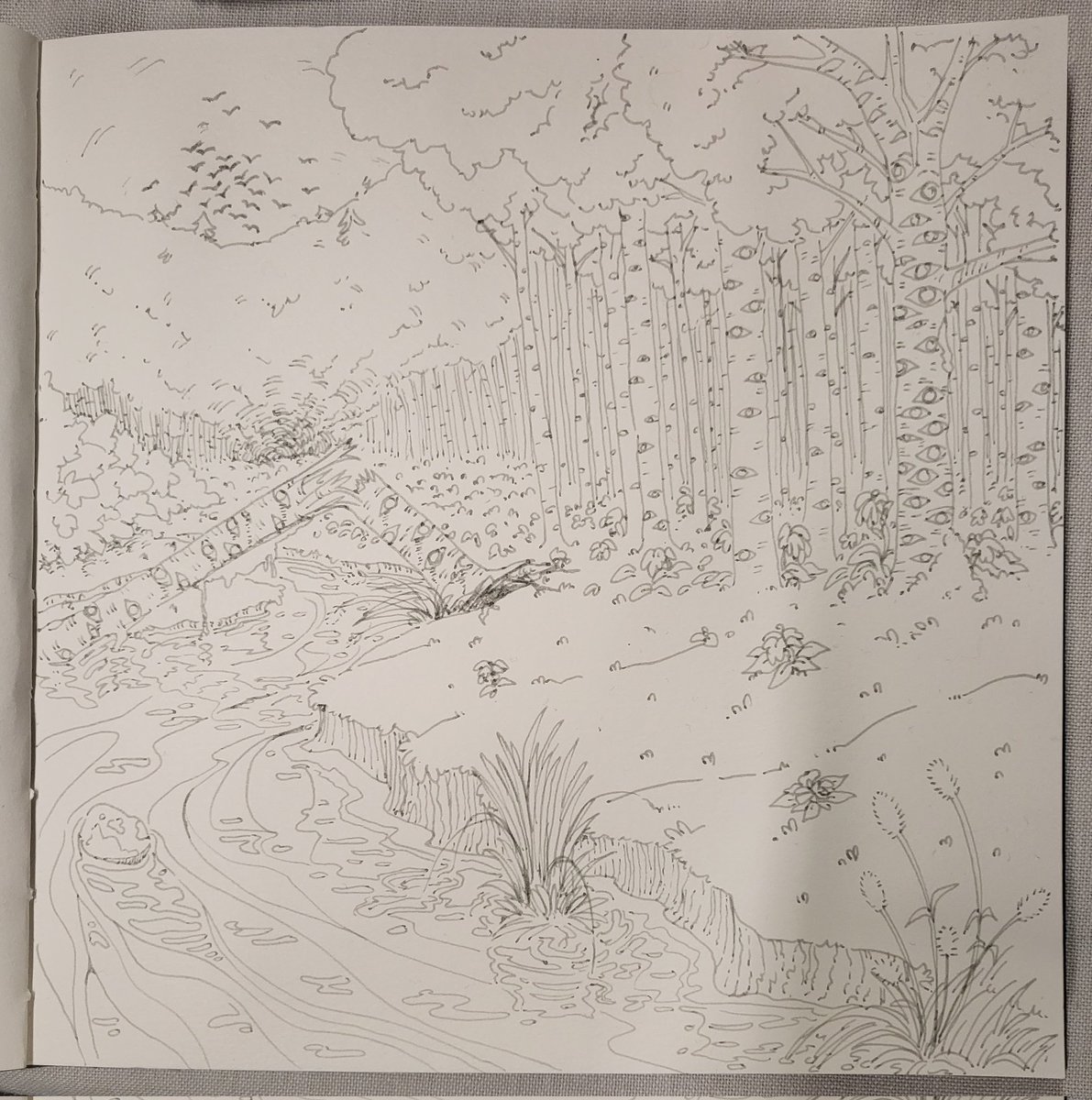 lakehounds's tweet photo. Sketchbook drawings during #TBF22 #Thoughtbubble2022 @ThoughtBubbleUK
Gonna use these as a base to make some nice digital pieces! https://t.co/1zLOW7a7Ys
