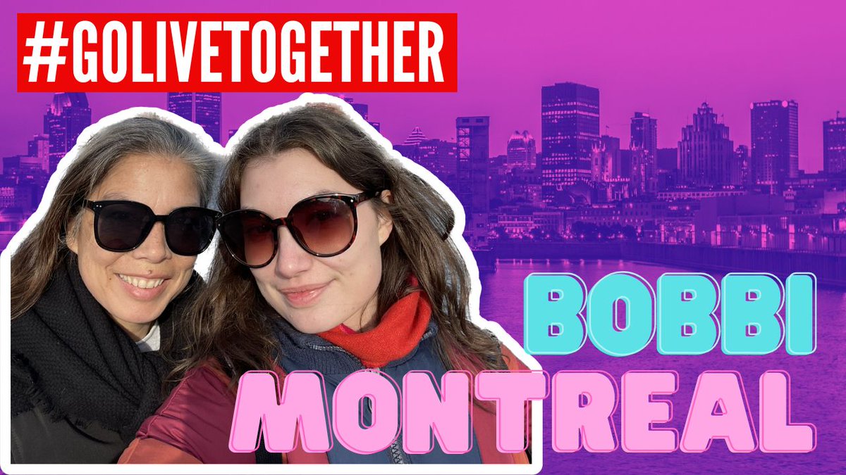 ChantalTV's tweet photo. WE ARE BACK! Bobbi in Montreal and Chantal in Paris! #golivetogether https://t.co/akCBswRmfJ via @YouTube https://t.co/cexs7CUn2M