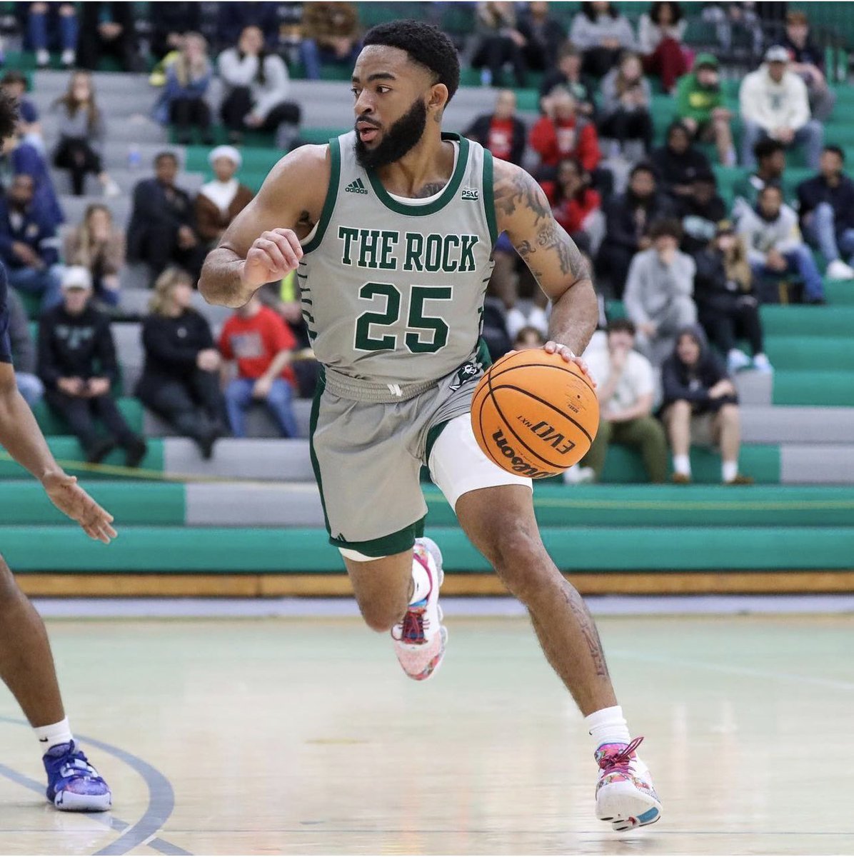 Seniors <a href="/__scrap25/">25</a> &amp; <a href="/jay_baller242/">Jonathan A. McFall</a> in action for <a href="/RockBasketball/">SRU HOOPS</a> in the 2nd Annual Butler County Chamber of Commerce PSAC/MEC Conference Challenge! The Rock finished the weekend 2-0!