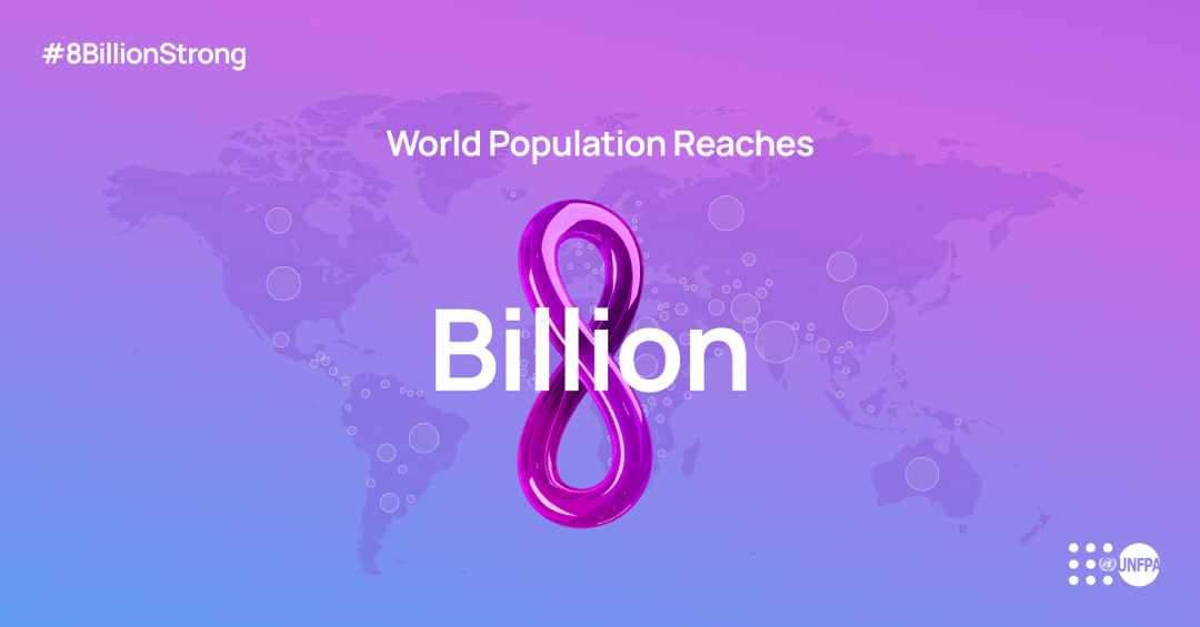 KnackNumana's tweet photo. As the world's population hits 8 billion, it is an opportunity to increase investment in young people. Youth investment and inclusion is the best way to secure a sustainable future.

#8BillionStrong 
#LeavingNoOneBehind
#AWorldofInfinitePossibilities
@UNFPAGhana @UNinGhana https://t.co/4lK0UnC9Z2