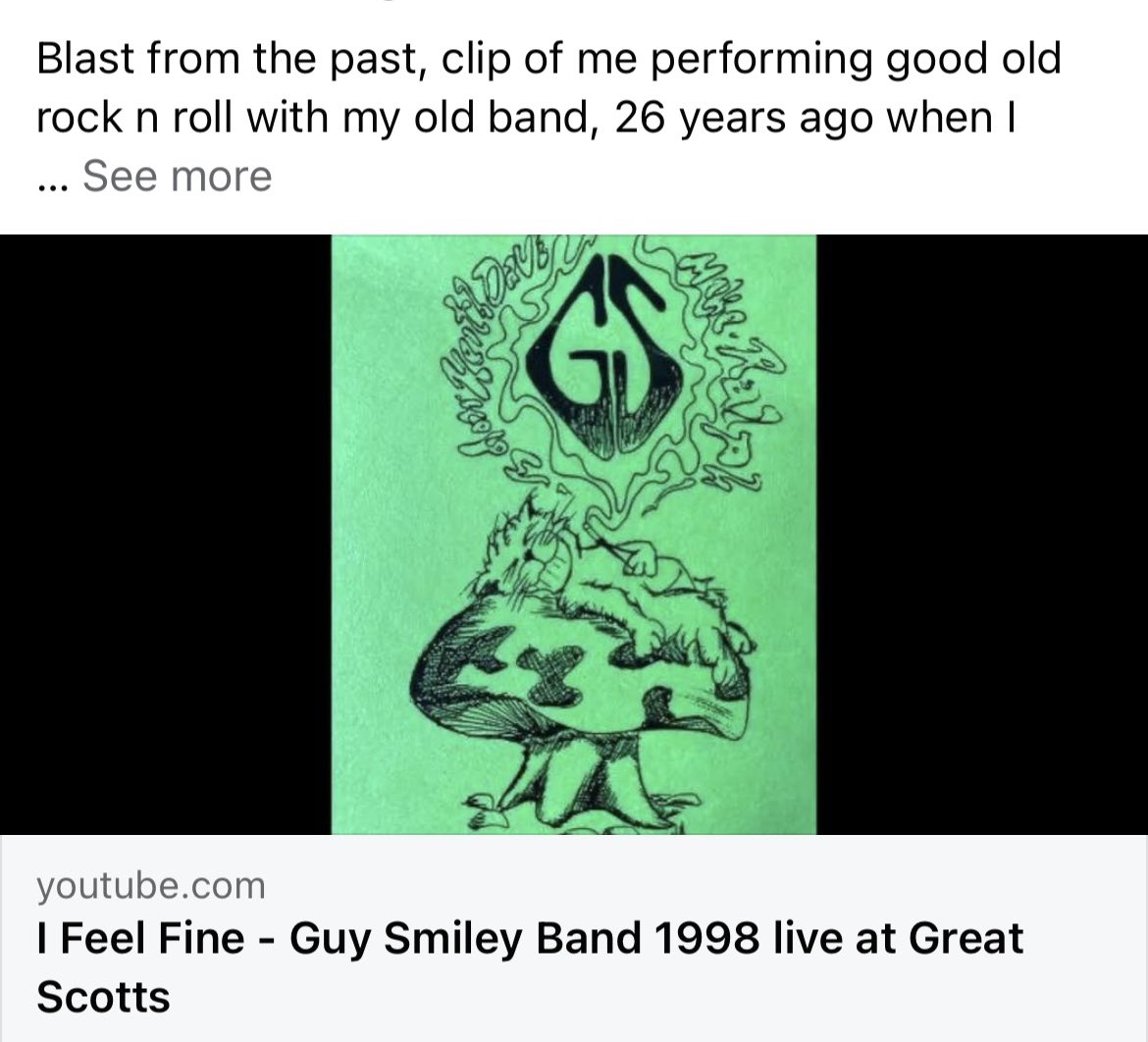 Solon_Z's tweet photo. Blast from the past, clip of me performing a classic with my old band, 26 years ago when I was….26… Lol

https://t.co/8ICyf6uBrS

#SolonZ #GuySmiley #TheBeatles #FBHidingMyPosts https://t.co/IBUWHKNmws