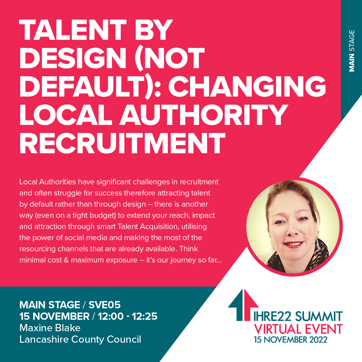 InHouseRecExpo's tweet image. Talent by Design (not default): Changing Local Authority Recruitment @MaxineB85119407 @ Lancashire County Council #talentdesign #localauthority #talentleaders #IHRE22VESummit  Register: ihre22ve.tvcc.io/register/IHRE2…