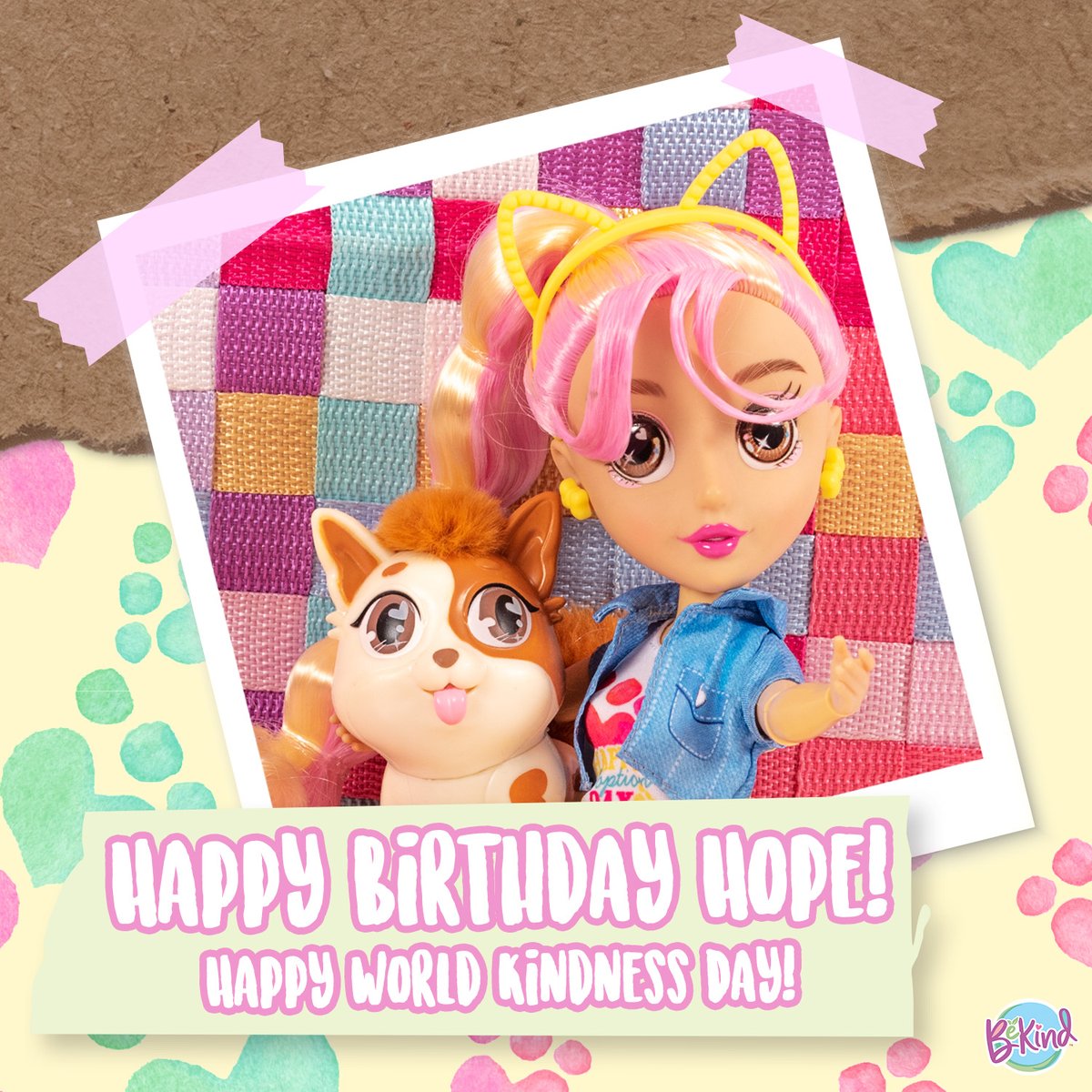 It's Hope's birthday today, which means it's World Kindness Day! How will you spread kindness today?

#bekind #bekinddolls #kindness