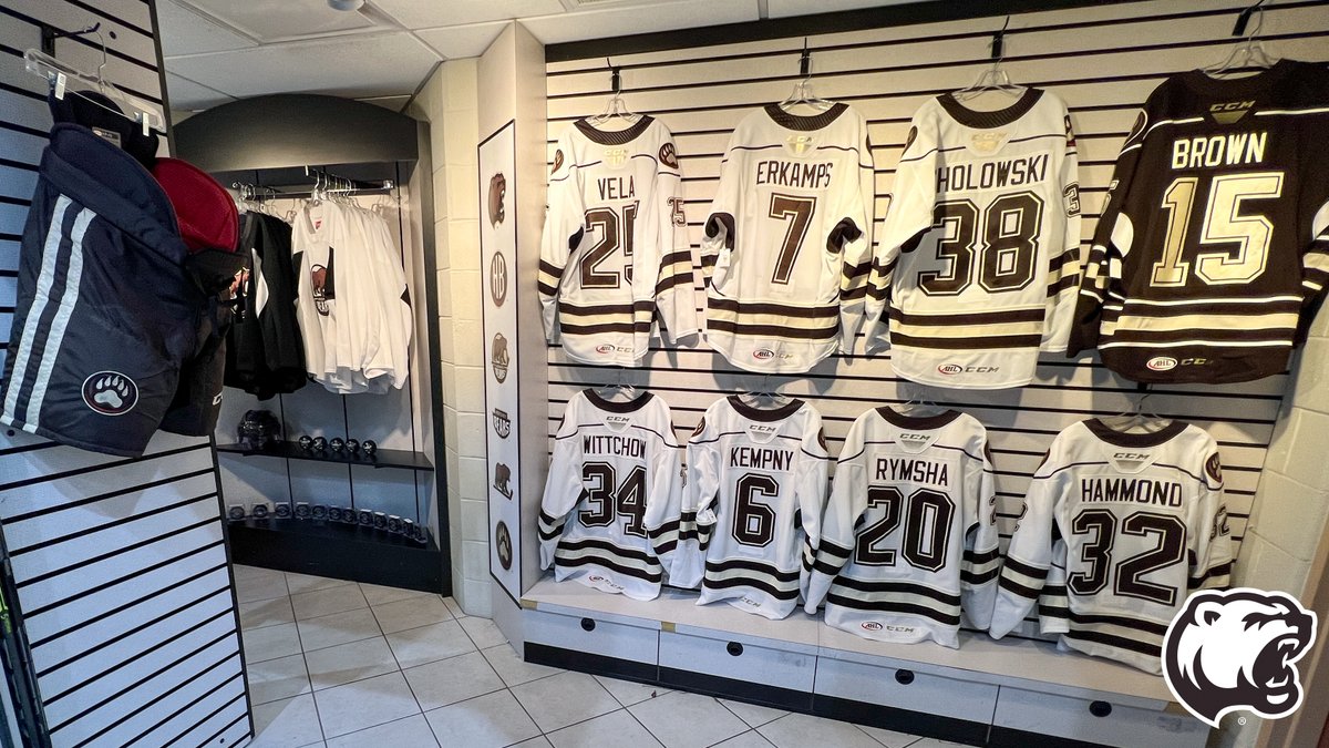 TheHersheyBears's tweet photo. OPENING TONIGHT: Check out the brand new Hershey Bears Authentics store outside section 124 at tonight's game, where you can buy game-worn jerseys, goal pucks, sticks, and much more!

👉  https://t.co/49ufQHJySP https://t.co/beWvlN5ItG