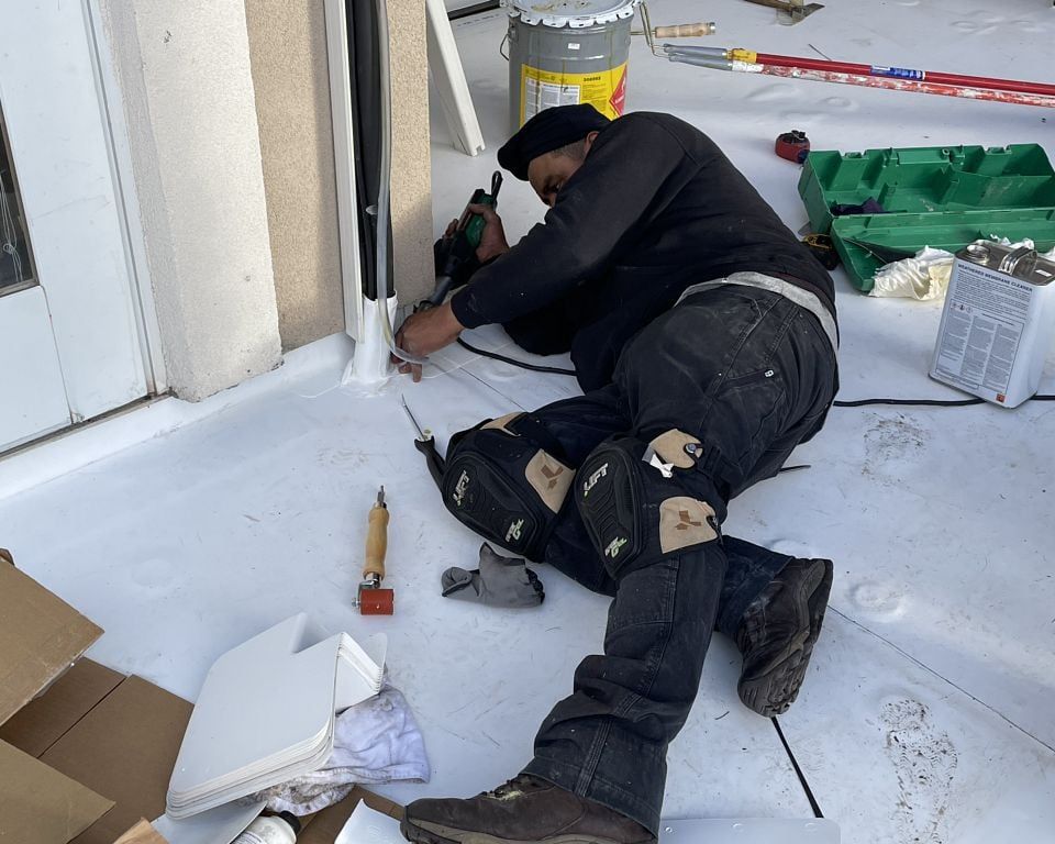 Is your chimney flashing missing or is the tar cracked around the base? This can allow water to seep in. divineroofinginc.com #coloradosprings #roofingcompany #bestroofingcompany #roofinginspection #roofrepair #commercialroofing #roofinstallation #shingleroofing #metalroofing