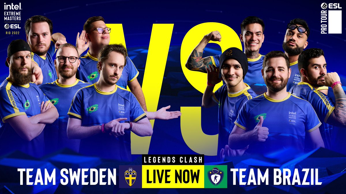 ESLspain's tweet photo. 🔴 Estamos ON, 🇧🇷
Vaya espectáculo de partido de #CSGO hoy en el #IEM Rio¡ Sigue el partido en 💻 https://t.co/H9JEHt9lrr con 🎙 @Dauchvid @KoreanZ_ !
¡Arranca el partido exhibición #IEMRio2022 ! 😎
💥Team Suecia🇸🇪 Team Brasil 🇧🇷 (Bo1)
#IEMRio #IEMRio2022 #MajorRio https://t.co/HGsQYizNWr