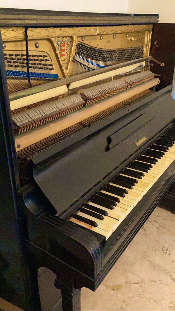 In my new house I’ve inherited this 100+ years old piano, completely out of tune but an amazing instrument for electroacoustic experimental stuff, anyone interested in a sample pack?