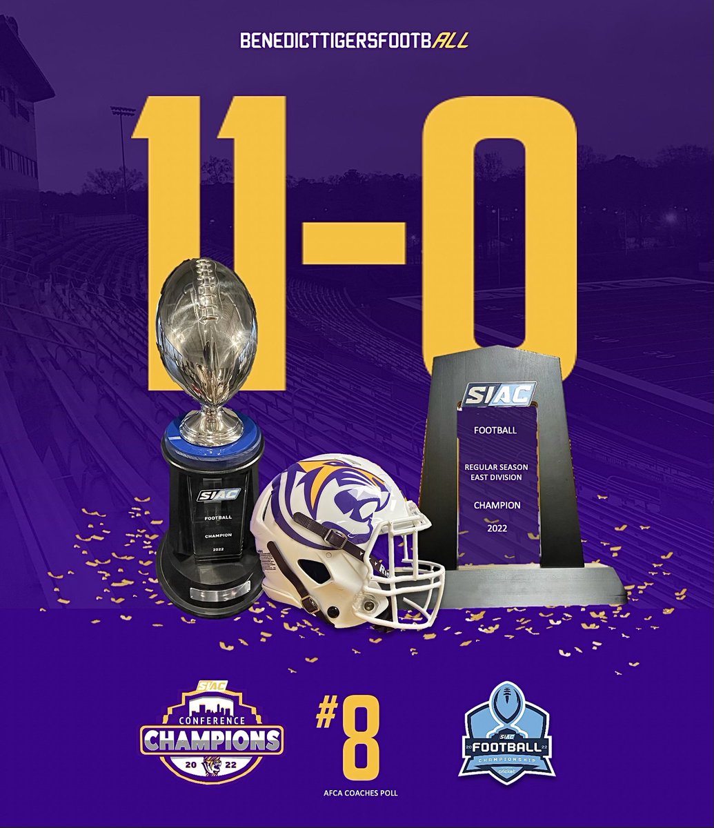coachberry77's tweet photo. Go Tigers! Praise God! To God be the Glory🙏🏾! Great Team win yesterday versus Tuskegee University for the 2022 SIAC CHAMPIONSHIP. Proud of the players, coaching staff and our dedicated support staff. Same mission every week: 1-0...  MISSION ACCOMPLISHED! #CWCW #PaytheFEE #FAMILY https://t.co/7vBbRgmx1d