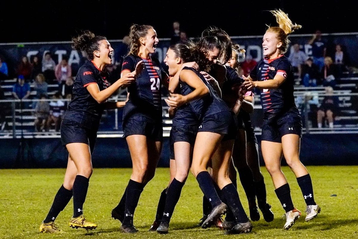 FlaglerSports's tweet photo. REFUSED TO LOSE‼️🗣️ 

ICYMI 🫢 | With all the odds against #3 @flaglerwsoc, the Saints leaned on each other and defied them all to stun #2 Catawba on its home field 💪 

📰 https://t.co/mq3ulwmpmD

#GoSaints https://t.co/mawjgF5EfZ