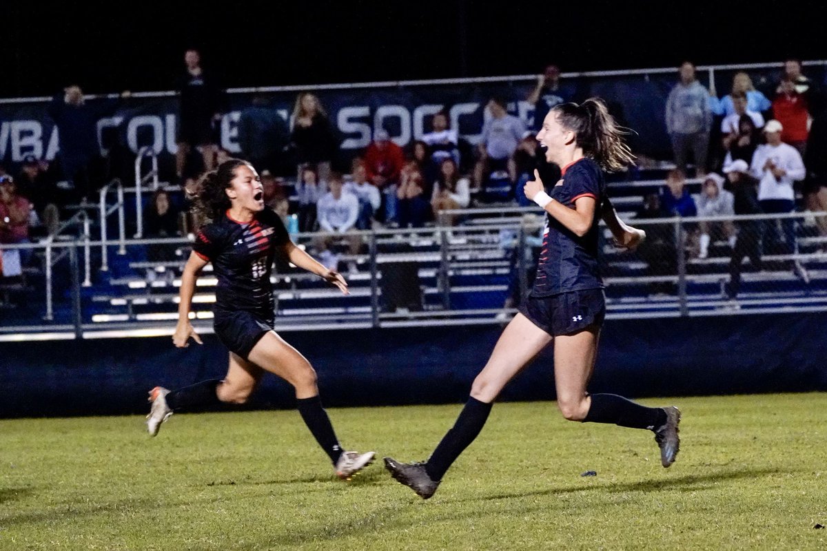 FlaglerSports's tweet photo. REFUSED TO LOSE‼️🗣️ 

ICYMI 🫢 | With all the odds against #3 @flaglerwsoc, the Saints leaned on each other and defied them all to stun #2 Catawba on its home field 💪 

📰 https://t.co/mq3ulwmpmD

#GoSaints https://t.co/mawjgF5EfZ