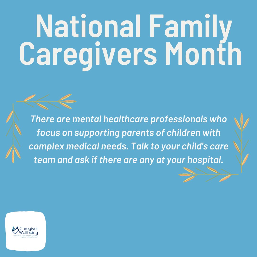 Thanks, @BakulaDana, for today's fact and for being one of the much-needed professionals with expertise in parental/caregiver mental health!

Tag your friends, colleagues, and institutions involved in this important work⬇️

#CaregivingHappens #NFCMonth #familycaregivers