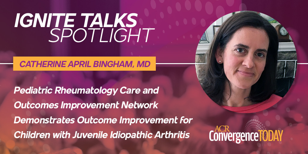 #ACR22 Ignite Talks Spotlight: Hear from Catherine April Bingham, MD, about Sunday afternoon's poster presentation → acr.tw/3UAvehp