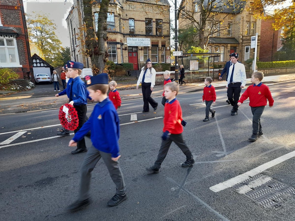 BoysBrigadeMcr's tweet photo. ‘At the going down of the sun and in the morning, we will remember them.’
Many companies throughout the Battalion took part in their local Remembrance Parades &amp; Services today. Very proud of all our members across Manchester.

#WeWillRememberThem #LestWeForget #RemembranceSunday https://t.co/xxrCSF19Z4