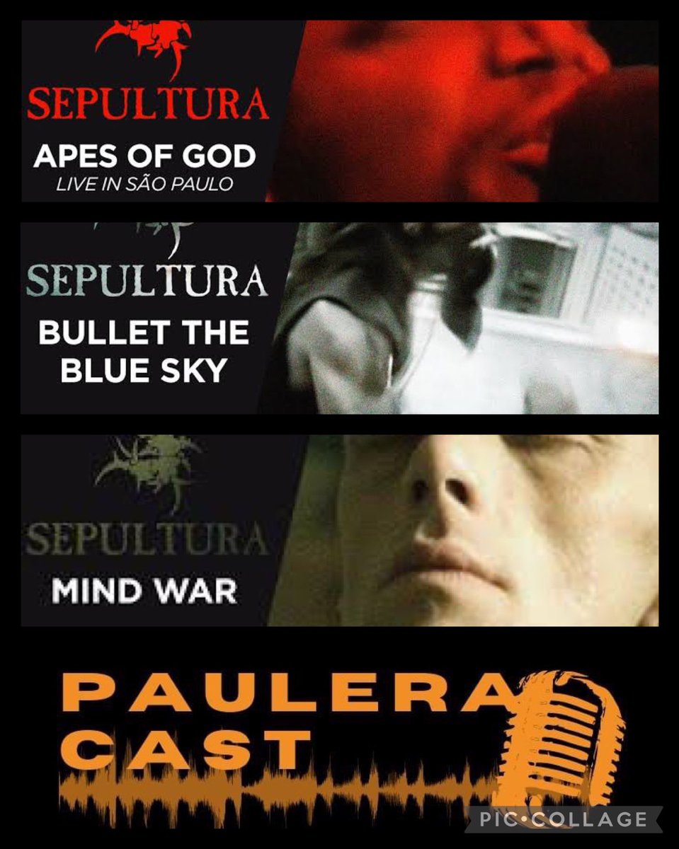 PauleraCast's tweet photo. Apes of God, Mind War e Bullet The Blue Sky (também presente no EP Revolusongs) são alguns singles do Roorback, álbum do @sepultura sobre o qual palpitamos no Resenhão do episódio 10 da terceira temporada do PauleraCast. Já ouviu?
https://t.co/VmjG7xzhjG
#sepultura #roorback https://t.co/gPzhFKT562