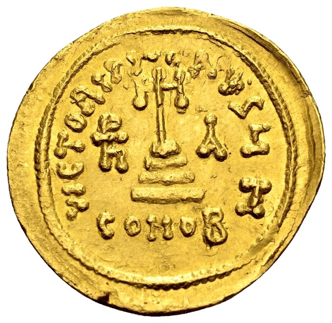 AgoraCoins's tweet photo. Heraclius wrested the Empire from Phocas, who had brought it to the brink of total ruin. It took Heraclius decades to bring back the Empire to its former strength. 
Heraclius, with his sons. Constantinople, 637–638 AD. AU solidus, 4.49 gr.
DOC 39
EF
https://t.co/F9INGQVqV9 https://t.co/G9SQlDhZuu