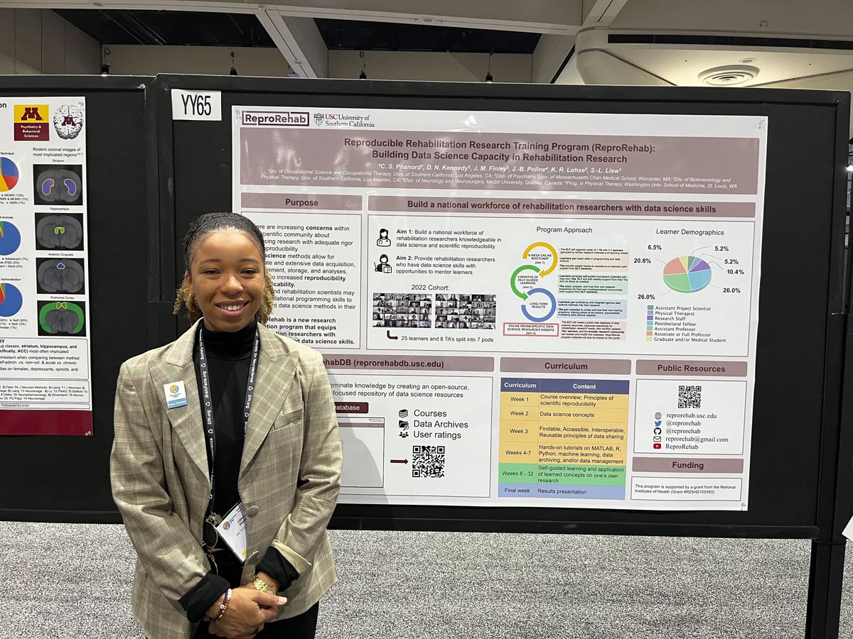 reprorehab's tweet photo. We're at #SfN22 #SfN2022!! Come by and meet our amazing program manager Coralie and learn more about #ReproRehab! 🤩 @NPNLatUSC https://t.co/6qONLL81u8