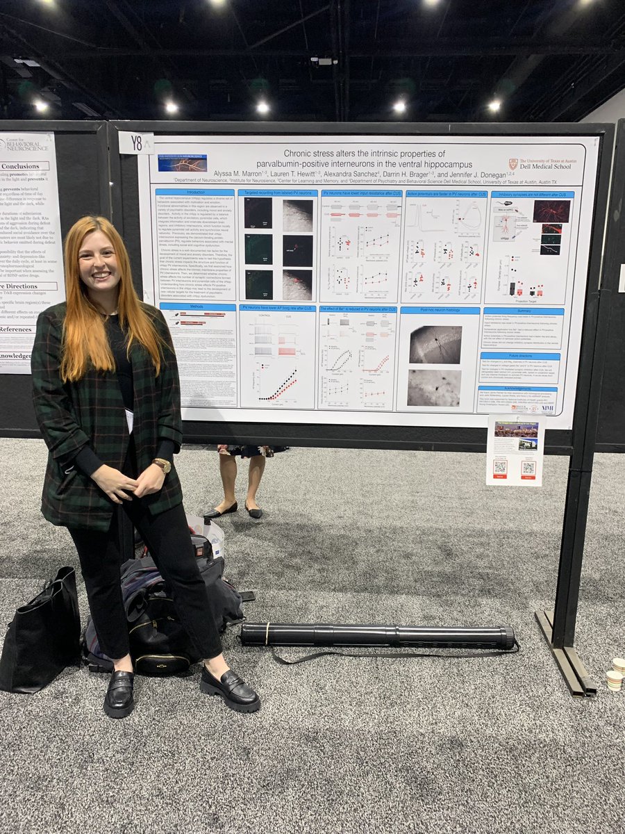 <a href="/BragerLab/">Brager Lab</a> student Alyssa Marron presents her first poster (Y8, 140.05) on the physiology of PV neurons in model of stress <a href="/sfn2022/">Sfn2022</a>.