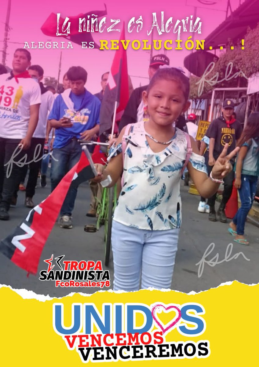 Los niños no son  solo el futuro, también son el presente del mundo.

Ellos son un regalo precioso que deben ser cuidado como el mayor tesoro de la humanidad.

#UnidosVencemosVenceremos 
#TropaSandinista 
<a href="/TE2021/">Tropa Sandinista</a>