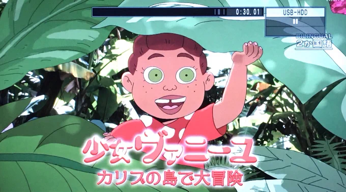 今年春ごろ録画してた「少女ヴァニーユ カリブの島で大冒険」見てたけど腕が伸びるオバが段々ルフィに見えてくる…w髪が盗まれるいうのも斬新で面白かったな〜 