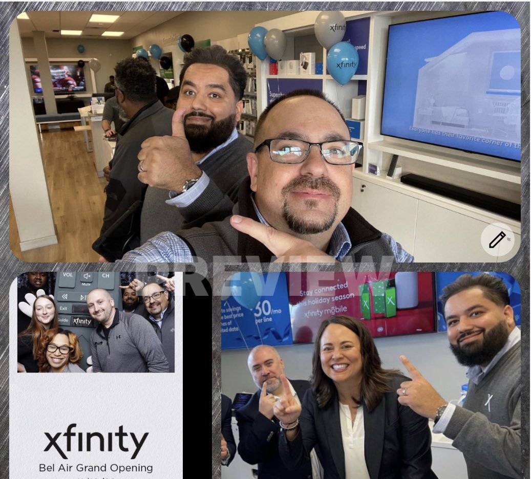 Furqan Ahmed (@dreamteam_ahmed) on Twitter photo Great grand opening event at Xfinity @ BelAir MD. Thank you @JackieMayBeck for the visit. Huge s/o to <a href="/RollwithBarrow/">Chris Barrow</a> and team for putting this all together. #BluFox #GOATsquad #TimeToExecute <a href="/darin_furillo/">Darin Furillo</a> <a href="/MikeNash_AWI/">Mike Nash</a> <a href="/AnneMarie0817/">Anne Marie (she/her)</a> Great grand opening event at Xfinity @ BelAir MD. Thank you @JackieMayBeck for the visit. Huge s/o to <a href="/RollwithBarrow/">Chris Barrow</a> and team for putting this all together. #BluFox #GOATsquad #TimeToExecute <a href="/darin_furillo/">Darin Furillo</a> <a href="/MikeNash_AWI/">Mike Nash</a> <a href="/AnneMarie0817/">Anne Marie (she/her)</a>