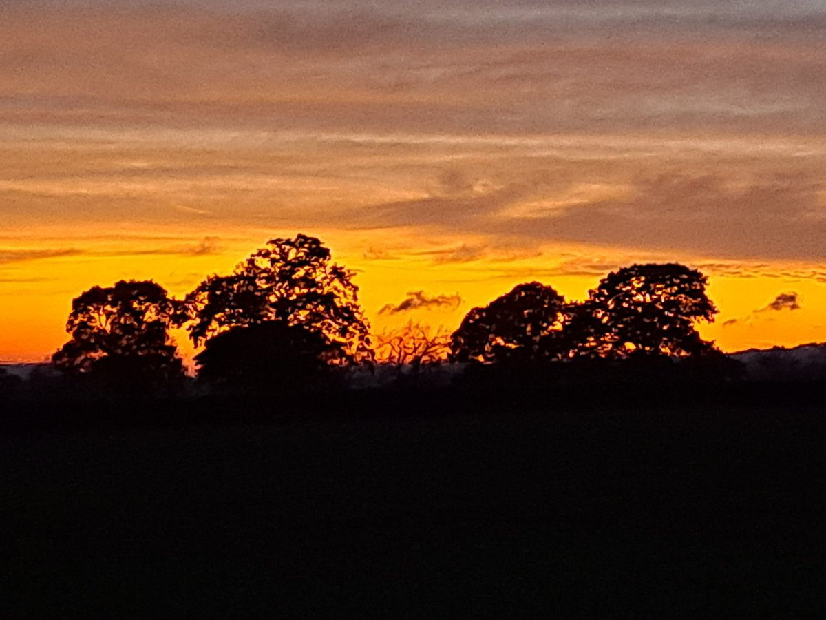 CorvedaleSchool's tweet photo. Red sky in the Corvedale this evening. https://t.co/S1UOtyGXiS