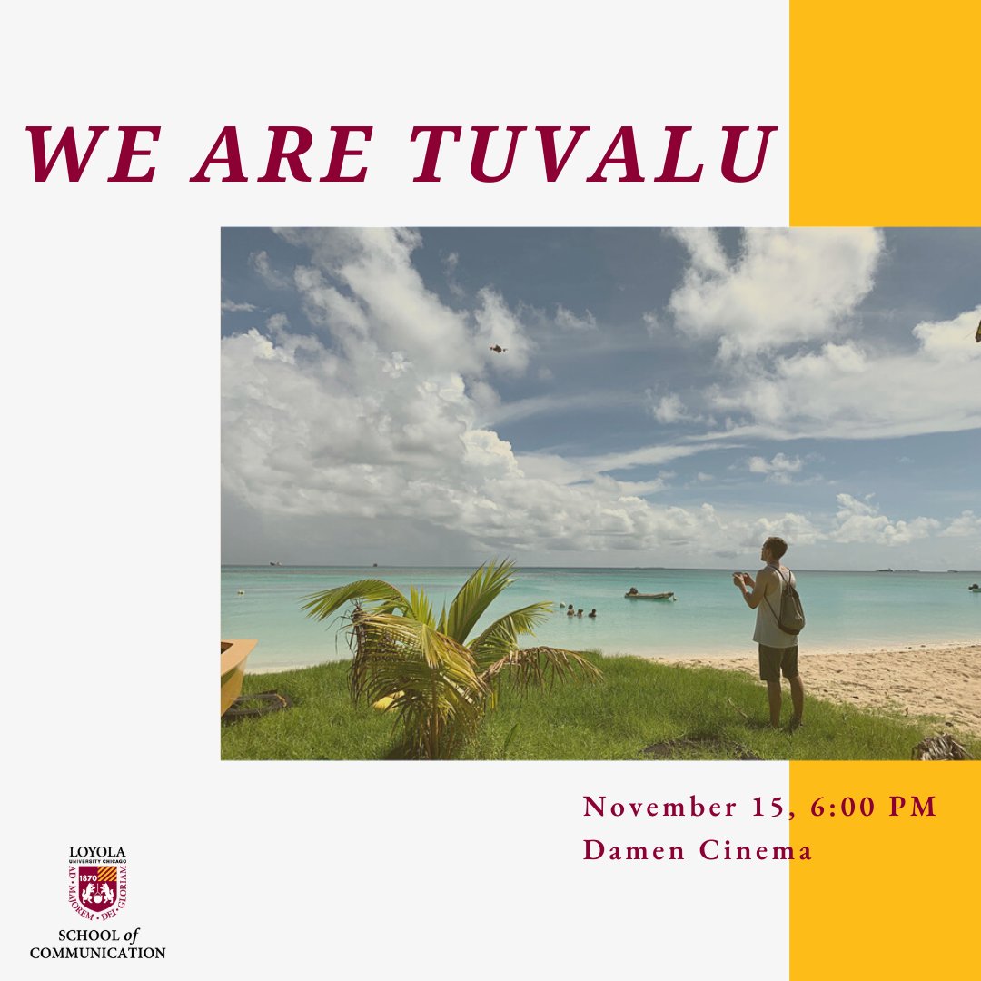 🌎 Join us for a showing (w/ free popcorn🍿) of We Are Tuvalu with director and SOC professor John Goheen and Jacob Pieczynski, producer and SOC alum! Let's support our fellow Ramblers and immerse ourselves in this fantastic film. See you there!  #SOCalled #PassionateProducers