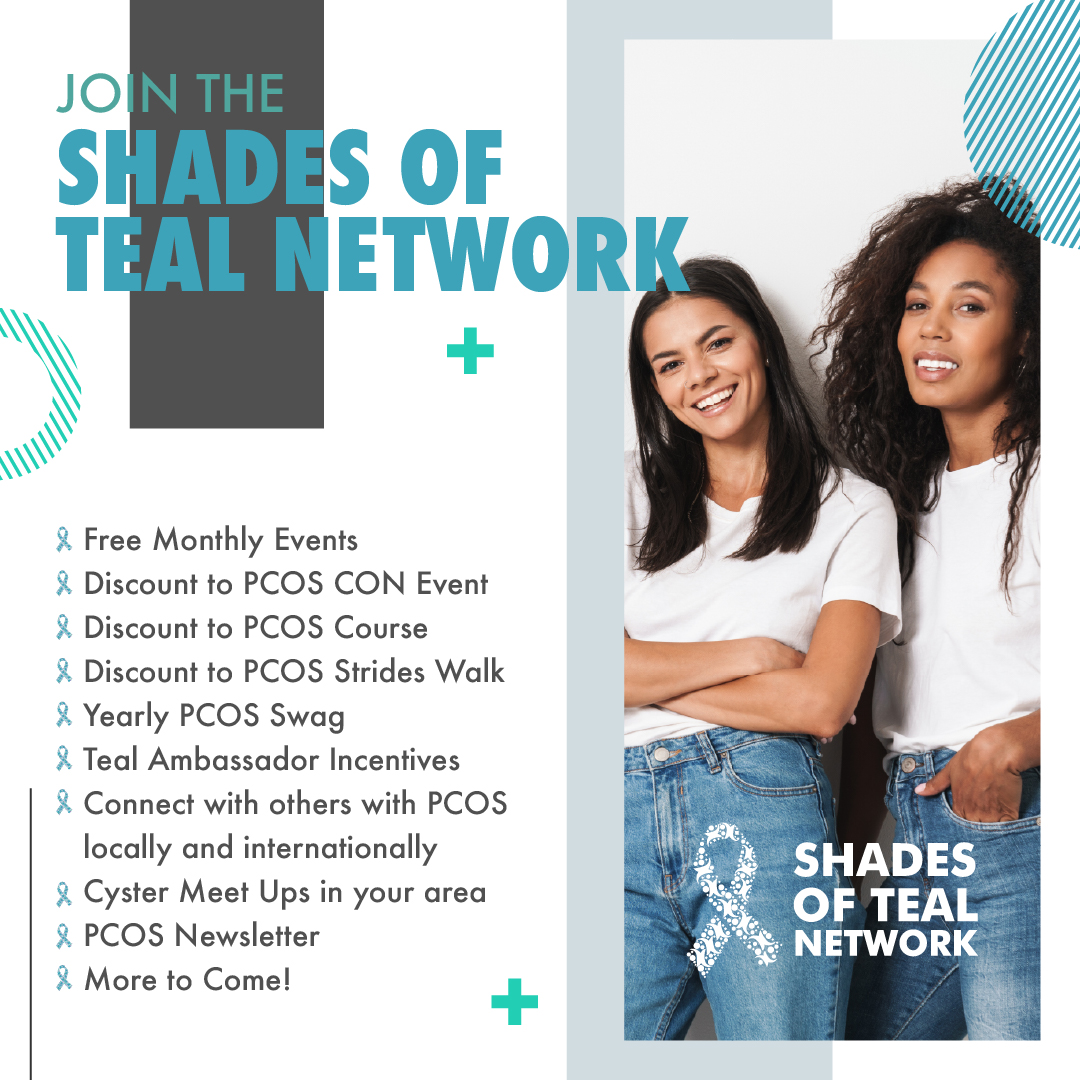PCOSAA's tweet photo. We are preparing for a fantastic 2023, be sure to join the Shades of Teal Network as we grow and expand. 

#pcos #pcosaa #polycysticovariansyndrome #polycysticovarysyndrome #pcossupport #pcoshealth #pcosinformation #pcosresources #pcosresearch #shadesofteal #socialsunday https://t.co/NIdB2cHK7l