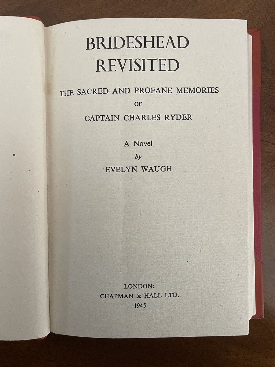 My first edition #BridesheadRevisited. #EvelynWaugh.