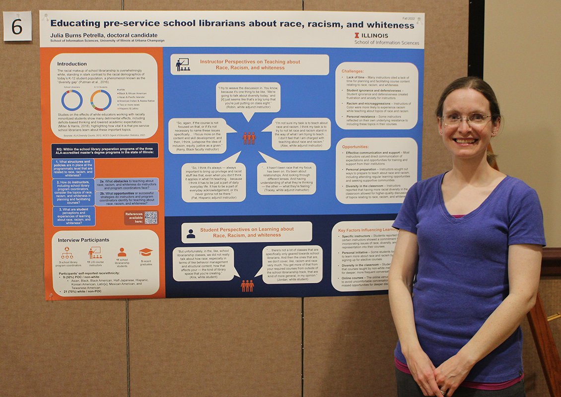 Congrats #iSchoolUI Showcase winners!
1st: Where Life is Precious: Towards Reproductive Justice for LIS
2nd: Towards Centering Youth Voices in Collaborative Research with Youth Service Organizations 
3rd: Educating Pre-Service School Librarians About Race, Racism, and Whiteness