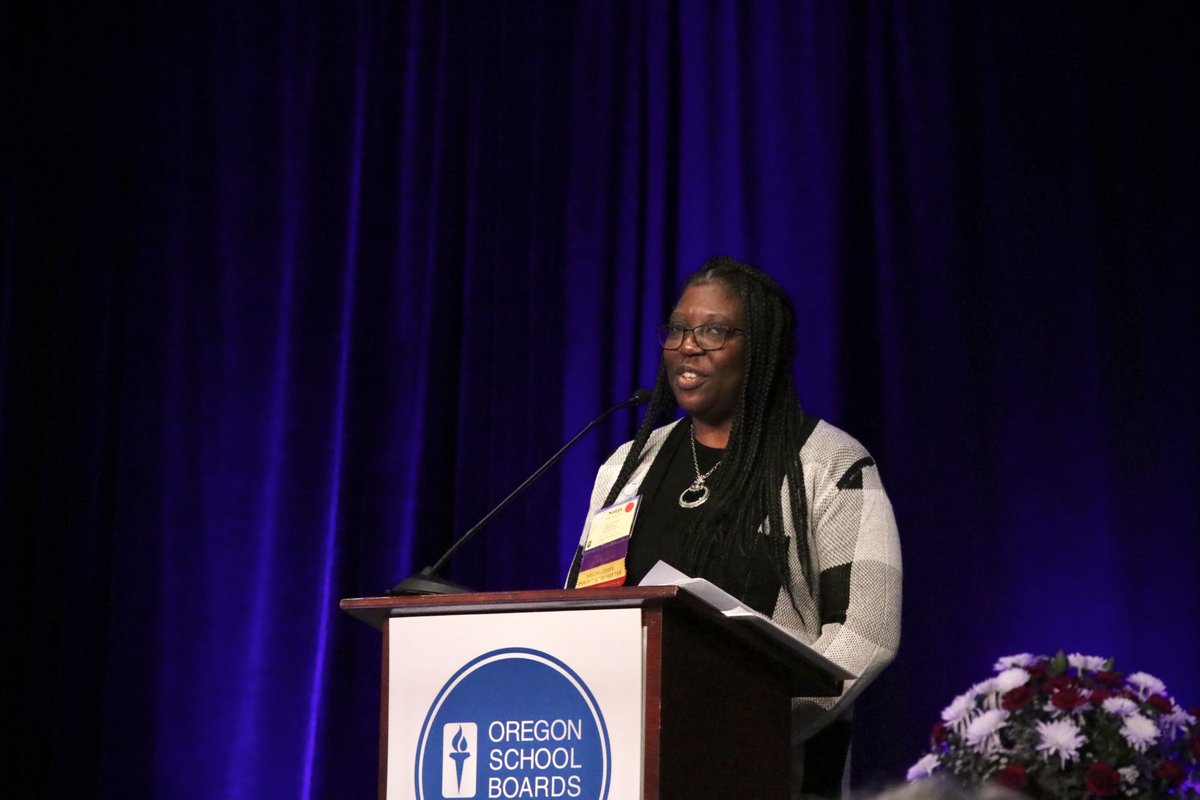 OSBA President-elect Sonja McKenzie: “I want our true north to remain that we are here to support all of our children in Oregon. …by listening to each other, finding common ground, learning something new and moving our mission forward together as an association!” #osba22ac