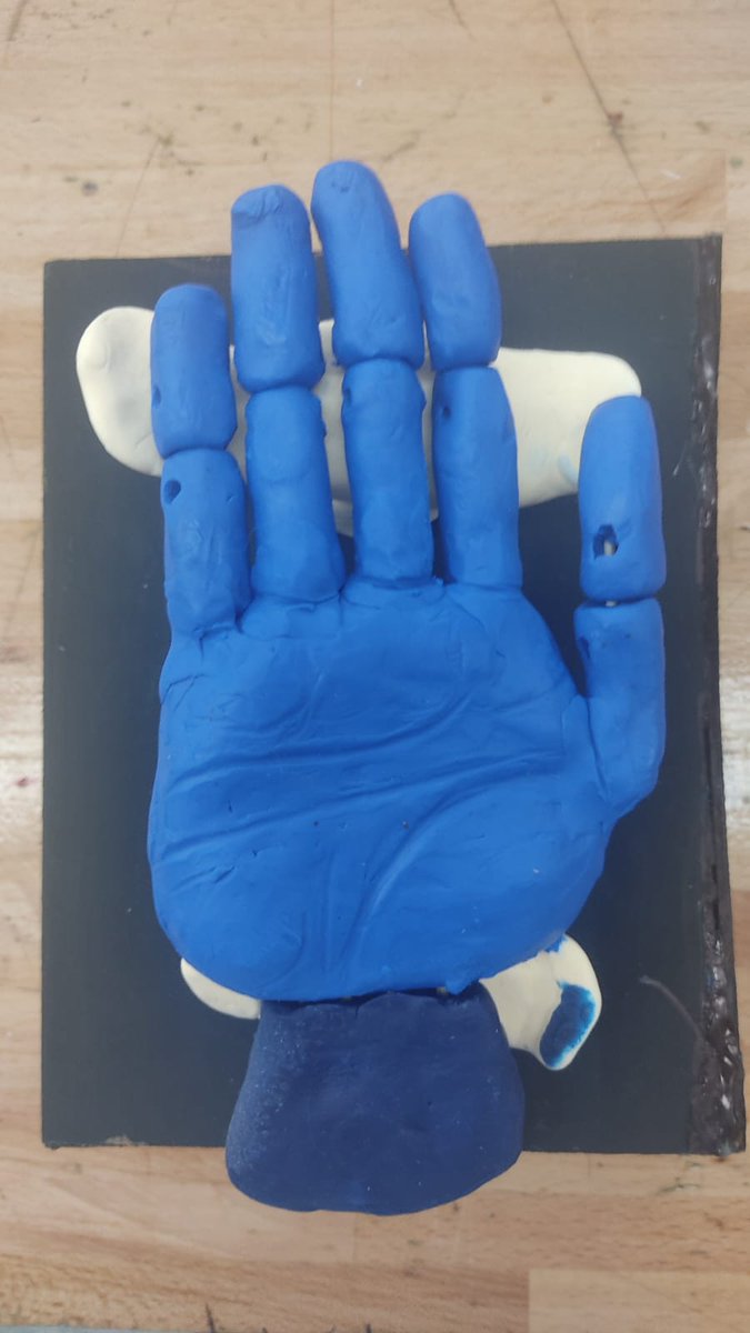 new_esobots's tweet photo. Desde la asignatura de Diseño 3D y Programación del #SantoAngelGava diseñamos proyectos para ayudar. La tecnología ha de servir para hacer la vida mejor a las personas. Aquí os presento la primera versión de la mano que enseña lenguaje de signos. @new_esobots #RobóticaEducativa https://t.co/DYLD42jGbV