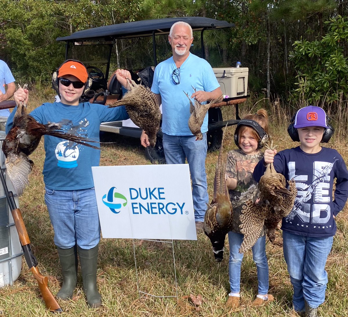 TheoLane13's tweet photo. A good report back to @DukeEnergy SC this morning on $ made at yesterday’s #PheasantShoot for @wmbgrh #Hospital in #KingstreeSC. #CountryKids like #OutdoorEvents https://t.co/8zskYHqi5P