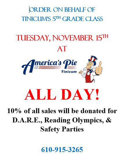 This Tuesday 11/15!  All Day!