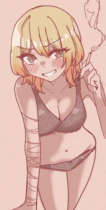 #ドスケベフォロワー自撮りイラスト100日チャレンジ 15日目 顔面強強FPS女子からもらいました! 