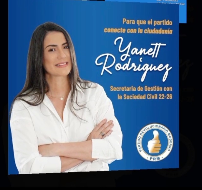 PedritoMarteDO's tweet photo. El objetivo es trabajar por una mejor sociedad civil Dominicana, ella es guerrera ella es nuestra Líder  @rodrguez_yanett y con ella vamos hasta el final #UnidosSomosMás #SomosPRM
.
@luisabinader @JosePaliza @CarolinaMejiaG
@hipolitomejia @DeligneAB https://t.co/BSJWYP1N8O