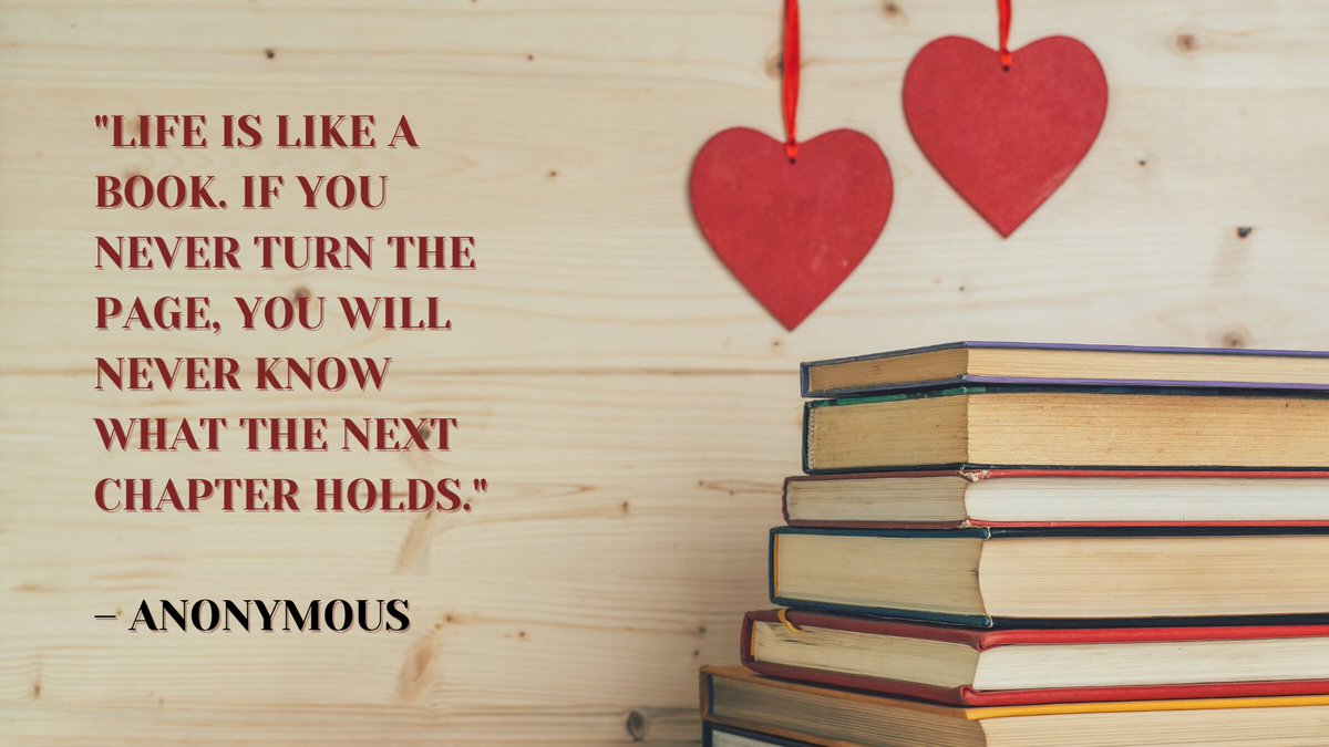 julienewcoach's tweet photo. "Life is like a book. If you never turn the page, you will never know what the next chapter holds." – Anonymous

#mondaythoughts #mondaymorning #lifequotes #positivity #life #changes #lifechanges #movingforward #nextchapterinlife https://t.co/t0PA2FcXwW