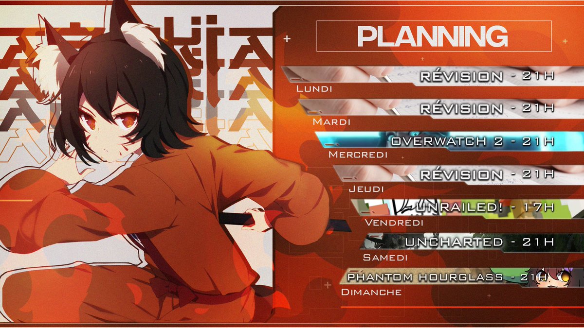 🗓️ 14/11 - 20/11

⚠️ EXAM TIME ⚠️

Cette semaine, on rentre en période d'examen !
Durant les prochaines semaines, certains streams seront donc consacrés aux révisions.

Désolé pour le désagrément !

(Planning : @_NOGI_ST)

#VTuberUprising #VtuberFR #twitchfr #twitchstreamer