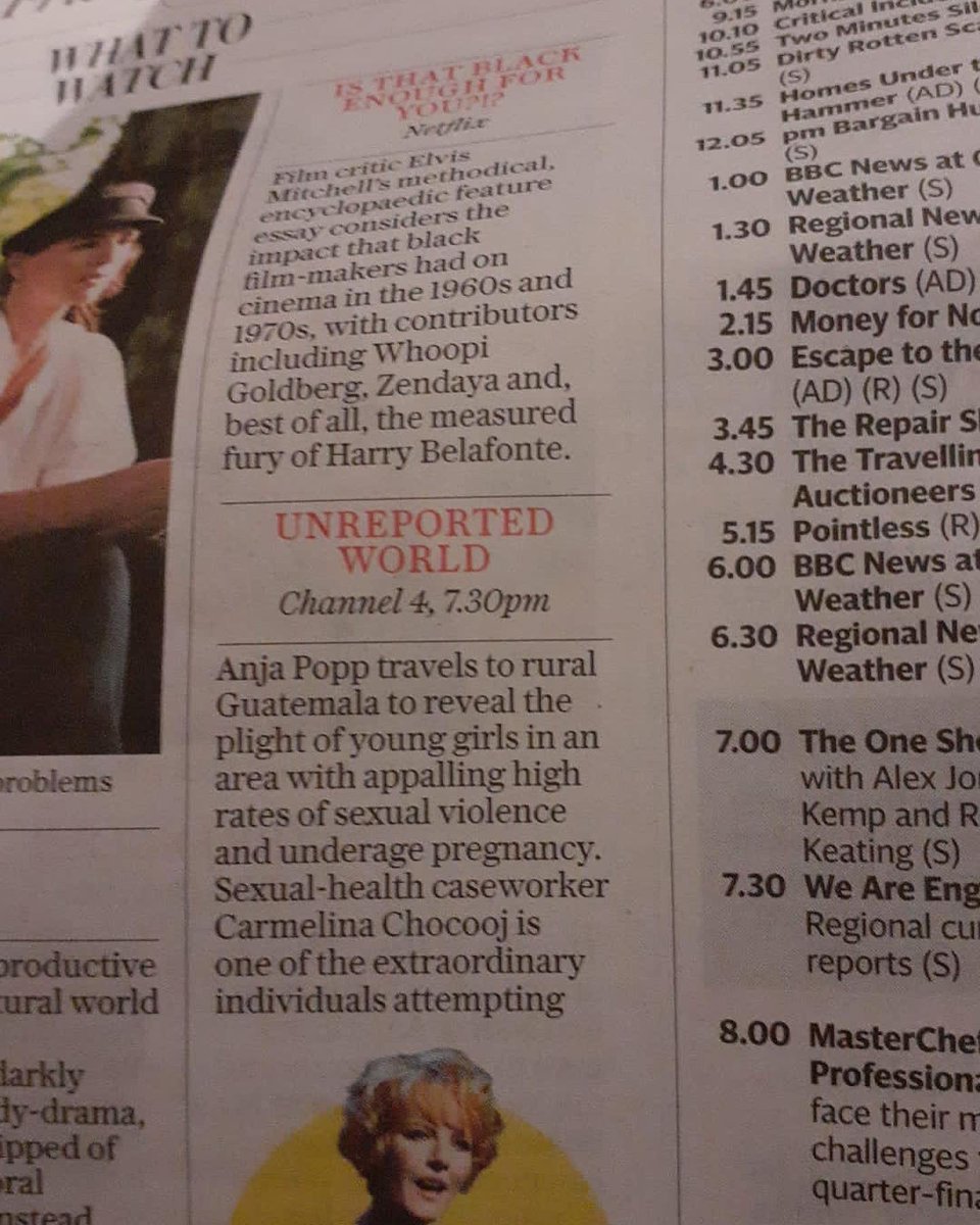 Anja_Popp's tweet photo. Top TV pick in The Guardian, the Telegraph and Radio Times; our documentary on Guatemalan girls forced into motherhood. 

It’s a tough topic but we meet some amazing girls and women who are trying to force change. Please watch https://t.co/UOoH8bnbST https://t.co/lse0DYGK4O