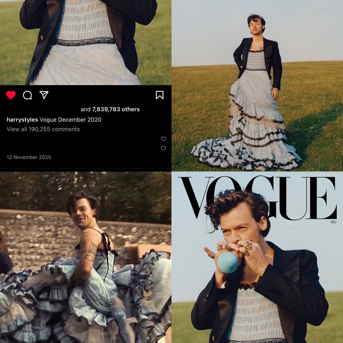 Two years since Harry being the first man to be on the cover of VOGUE!!